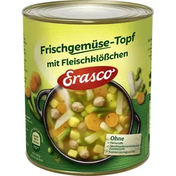 Erasco Frischgemüse-Topf mit Fleischklößchen 800G