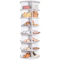 Vevor Schuhregal Drehbarer Schuhständer Schuhschrank 7-stufig 360° Lazy Susan