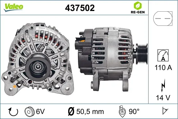 VALEO Generator 437502 für VW Audi (SVW)
