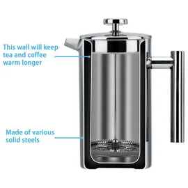 Intirilife Kaffeekanne SILBER - Gr.: onesize