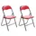 CLP Klappstuhl Felix 45 x 45 x 78 cm rot/schwarz 2 St.