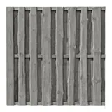 Delta Bohlenzaun 180 x 180 cm Grau/Holz