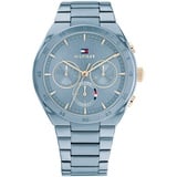 Tommy Hilfiger Multi Zifferblatt Quarz Uhr für Damen mit Edelstahlarmband