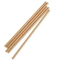 Gastronoble 1000 Fiesta Green kompostierbare flexible Papiertrinkhalme | Kraftpapier natur
