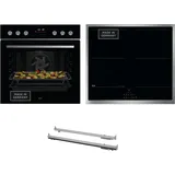 AEG Induktions Herd-Set Serie 5000 »HH24HSPID«, Pyrolyse-Selbstreinigung, Hob2Hood, AirFry-Funktion, schwarz