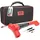 Heyner HEYNER® Lenkradsperre Auto, Diebstahlschutz mit 5‐stelligen Zahlenschloss, verstellbar 35–42 cm, rot‐schwarz