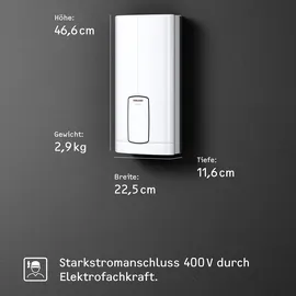Stiebel Eltron HDB-E 11/13 Trend Durchlauferhitzer nahezu konstante Temperatur dank 2i Technologie für Warmwassertemperatur