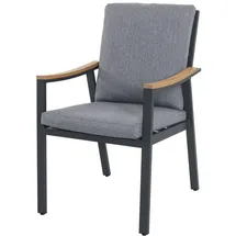 Primaster Dining Möbelset Eukalyptus Shanghai 7-teilig mit Tisch und Stühlen