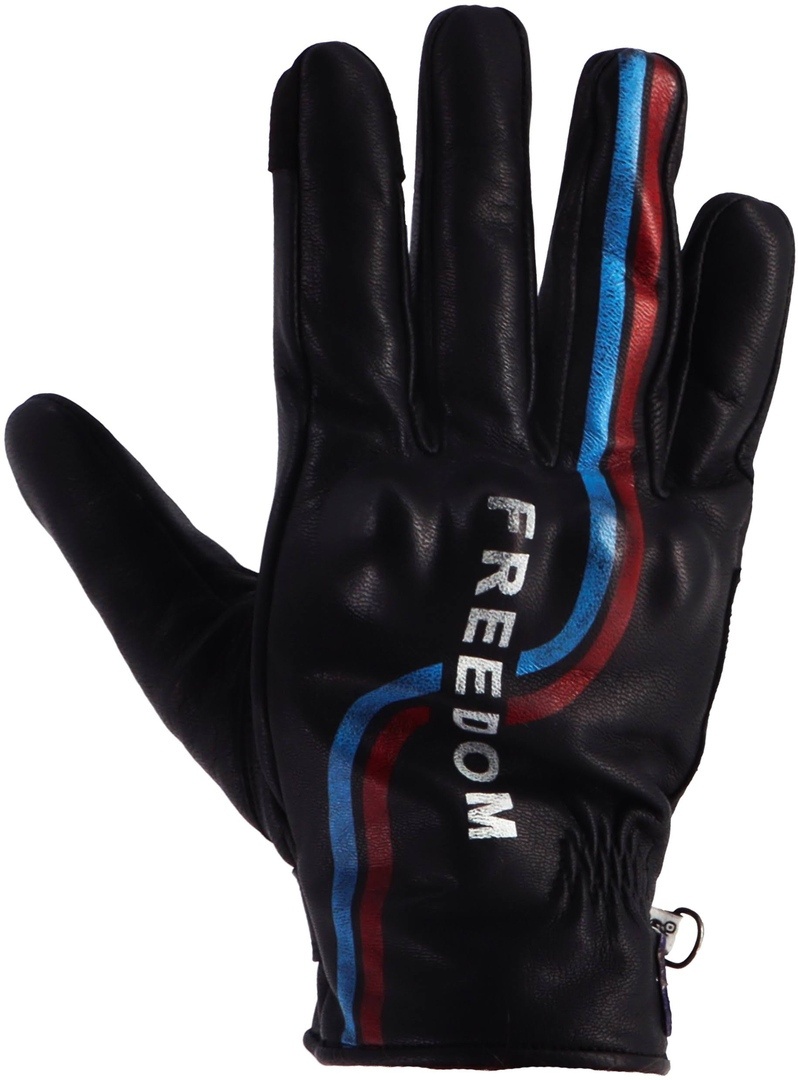 Helstons Freedom Zomer Motorfiets Handschoenen, zwart-rood-blauw, 4XL