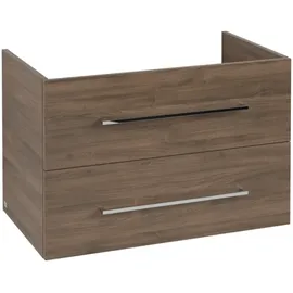Villeroy & Boch Waschtischunterschrank 2 Auszüge 78 x 51,4 x 45,2 cm Braun