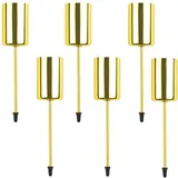 Wishstar 6 STK Ø 2.5cm Kerzenhalter Adventskranz, Stabkerzenhalter Adventskranz Gold, Kerzenstecker Adventskranz, Kerzenhalter Stabkerzen, Kerzenständer Stabkerzen, Kerzenhalter Kranz
