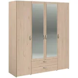 Parisot Drehtürenschrank Daily 160 x 185 x 51 cm Braun