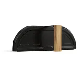 GOZNEY Ofentür für Pizzaofen Größe 2,0 Holz, Stahl schwarz