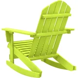 vidaXL Adirondack-Schaukelstuhl Massivholz Tanne Grün