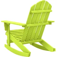 vidaXL Adirondack-Schaukelstuhl Massivholz Tanne Grün