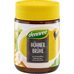 dennree Hühnerbrühe mit 14% Hühnerfleisch bio