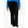 Tommy Hilfiger Curve Tommy Hilfiger Damen Jeans Hose Black Bootcut Mid Rise, Schwarz (Black), 46 - 46W