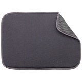 ZOLLNER saugstarke Abtropfmatte, 44x32 cm, 100% Polyester, anthrazit