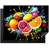 onlywow Herdabdeckplatte 77 x 59 cm Orange