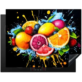 onlywow Herdabdeckplatte 77 x 59 cm Orange