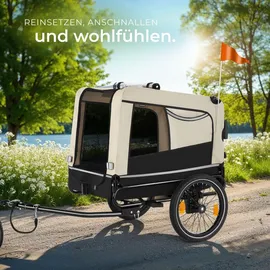 Tectake Hundeanhänger Beige 2018