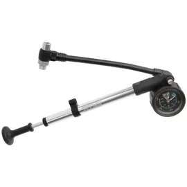 Beto Dämpferpumpe mit Manometer, 28 Bar, schwarz/silber