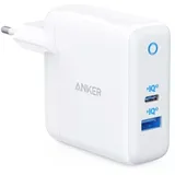 Anker PowerPort PD+ 2 1xC 20W 1xA 15W Netzteil Weiß