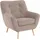 exxpo - sofa fashion Sessel Scandi Mikrofaser 87 x 92 x 92 cm Grau