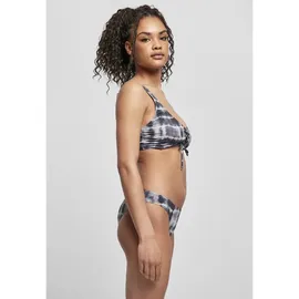 URBAN CLASSICS Lace Up Tie Dye Bikini Black / White S