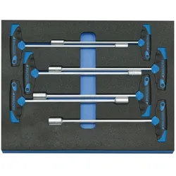Gedore 2005 CT2-2133 T Steckschlüssel-Satz in Check-Tool-Modul, 7-teilig