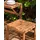 Beliani Wandelbare 2-in-1 Gartenbank 90 x 0 x 0 cm Hellbraun