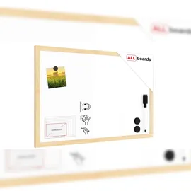 ALLboards Whiteboard mit Naturholzrahmen 60x40cm