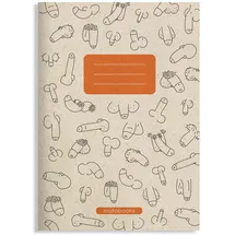 Matabooks - A5 Notizheft aus Graspapier - Maya Farbe: Carrot