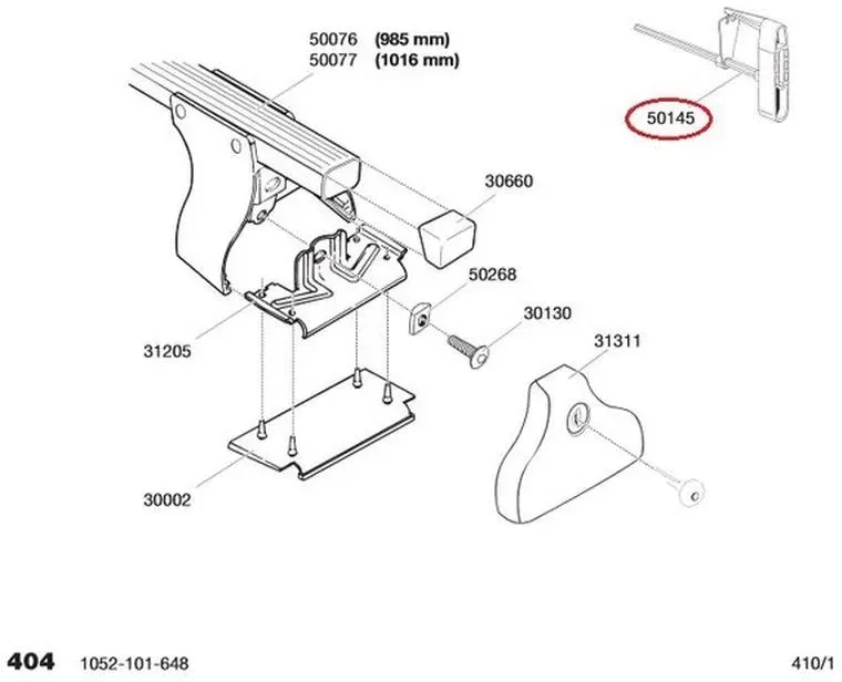 THULE Sechskantschlüssel Wrench 404 - Optimal für Lastenträger-Montage