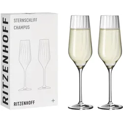 RITZENHOFF Champusglas Sternschliff  2er #1 F22