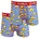 Boxershorts blau gelb rot weiß S