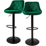 ML-Design Barhocker 62-82 cm Grün 2er Set