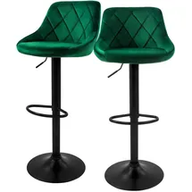 ML-Design Barhocker 62-82 cm Grün 2er Set