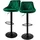 ML-Design Barhocker 62-82 cm Grün 2er Set