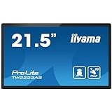 iiyama Prolite TW2223AS-B1 54,6cm 21,5" VA LED-Monitor Full-HD 10 Punkt Multitouch kapazitiv HDMI USB2.0 USB3.2 RJ45 Android-OS Bluetooth SD-Slot Anti-Glare-Beschichtung 6H 24/7
