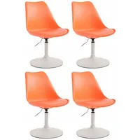CLP Drehstuhl, Orange, Kunststoff, 48x76x57 cm, Arbeitszimmer, Bürostühle, Drehstühle