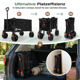 Sekey Bollerwagen faltbar schwarz