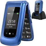 Uleway Seniorenhandy Klapphandy Ohne Vertrag,Gsm Großtasten Mobiltelefon SOS Not