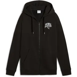 Puma Mädchen Puma Class Relaxed Full-Zip Hoodie TR Hooded Sweatshirt, Puma Black,