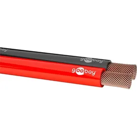 goobay 67732 Lautsprecherkabel 2x1.5 mm2 CCA 10 m rot/schwarz