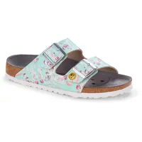 Birkenstock Arizona ESD Birko-Flor flower field mint 39