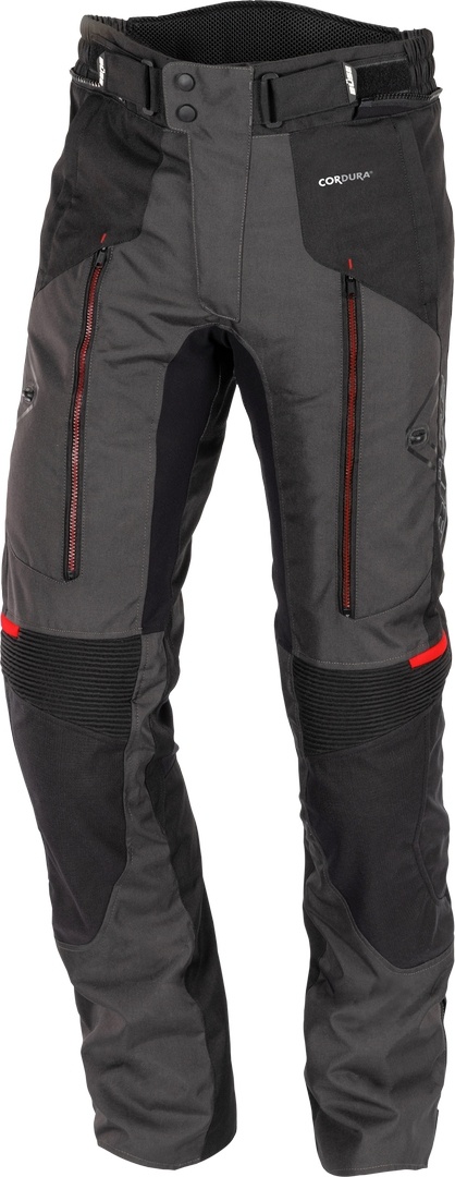 Büse Monterey waterdichte motorfiets textiel broek, zwart-grijs, 50