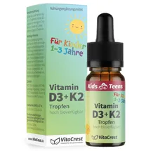 vitacrest Vitamin D3 + K2 für Kinder ab 1 Jahr Tropfen 10 ml
