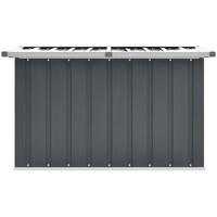Grau  Gartenbox 109 x 67 x 65 cm Verzinkter Stahl, Kunststoff