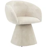Sweeek - Drehsessel 180° Mit Baumwollbezug, Baumwolle, Beige